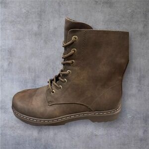 Torrid Womens Brown Lace Up Combat Boots Size 10.5